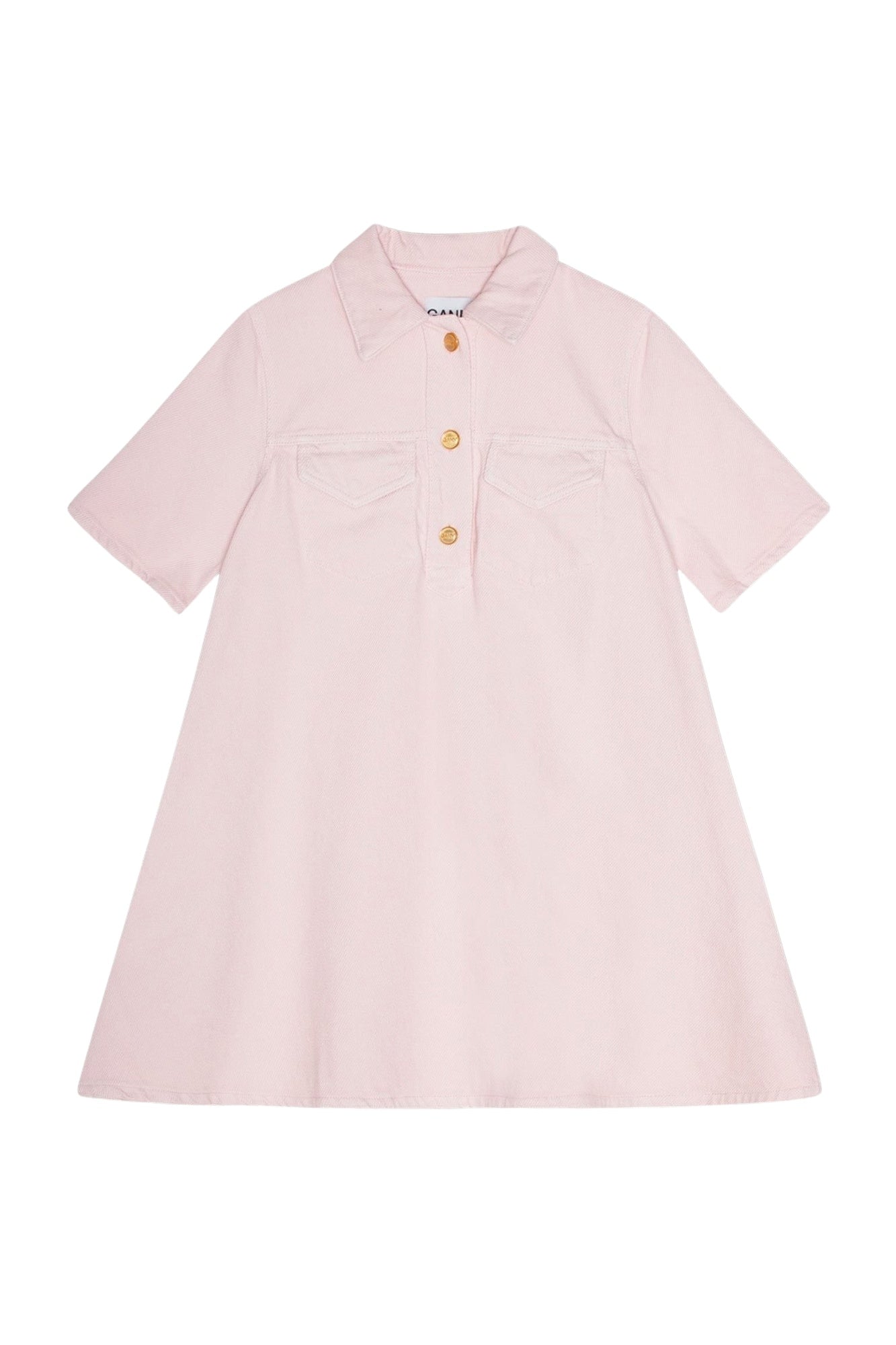 Robe courte en denim - Mauve Chalk