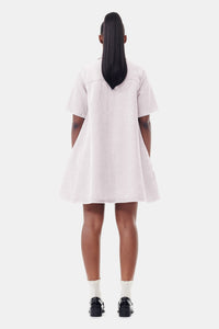 Robe courte en denim - Mauve Chalk