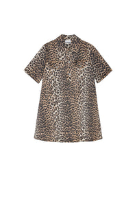 Robe courte à imprimé animal - Leopard