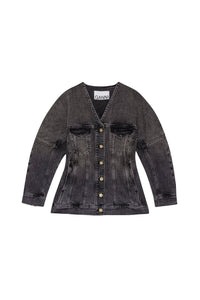 Veste délavée en denim - Washed Black