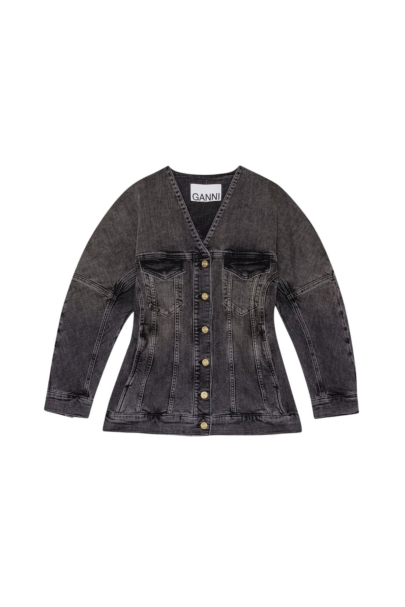 Veste délavée en denim - Washed Black