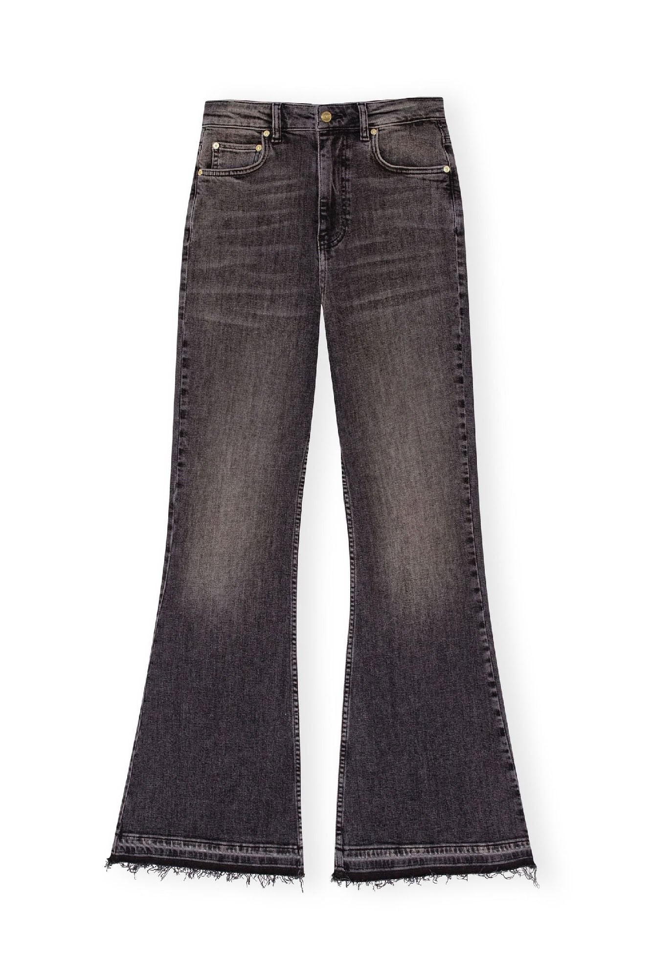 Pantalon flare en denim - Washed Black
