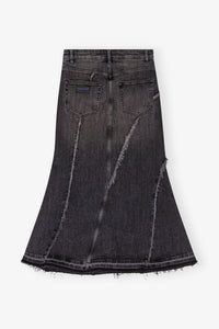 Jupe longue en denim - Washed Black