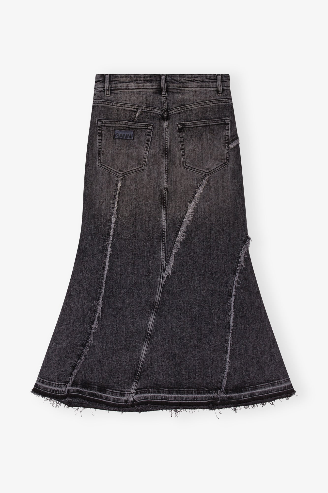 Jupe longue en denim - Washed Black