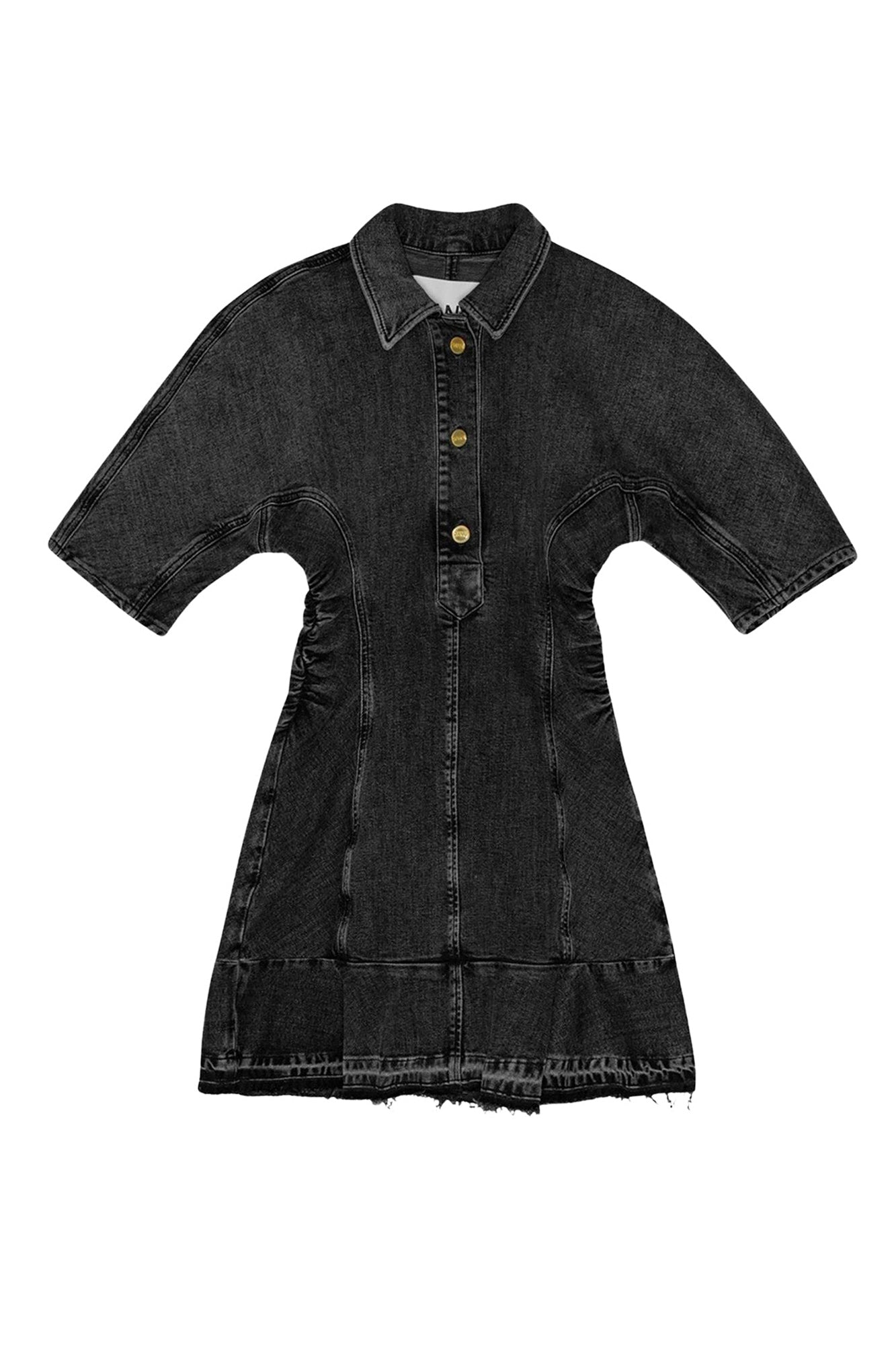 Robe courte en denim - Washed Black
