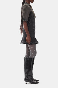 Robe courte en denim - Washed Black