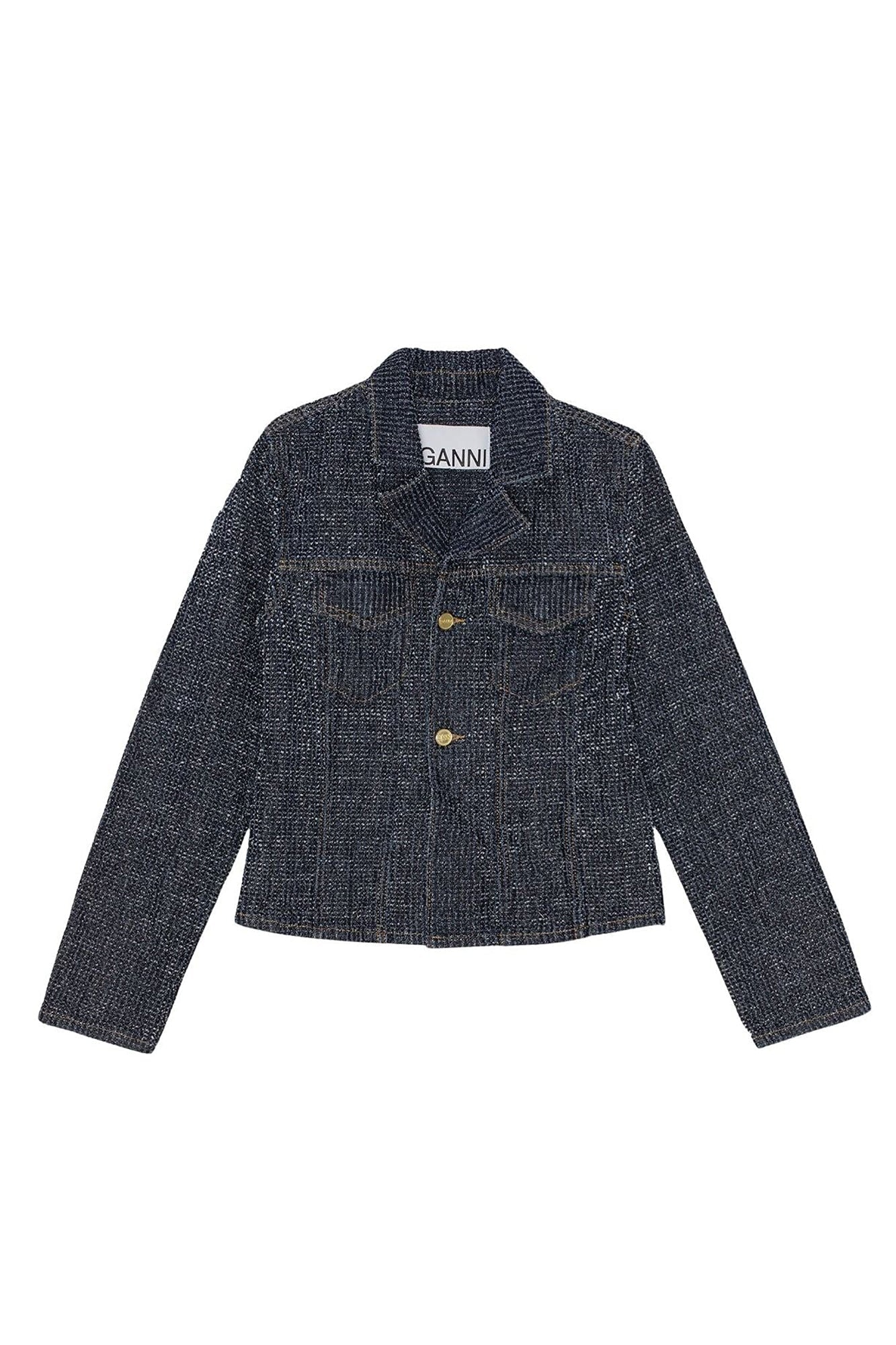 Veste ajustée en denim - Rinse