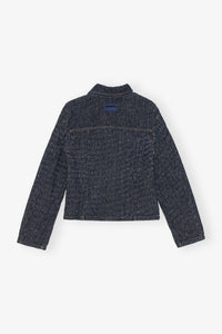 Veste ajustée en denim - Rinse