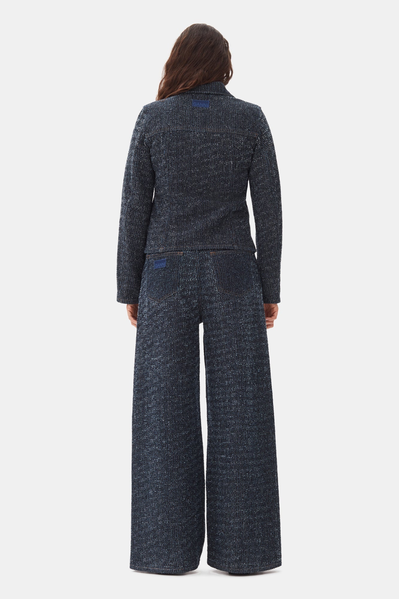 Veste ajustée en denim - Rinse
