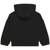 Cardigan à capuche en double jersey - Black