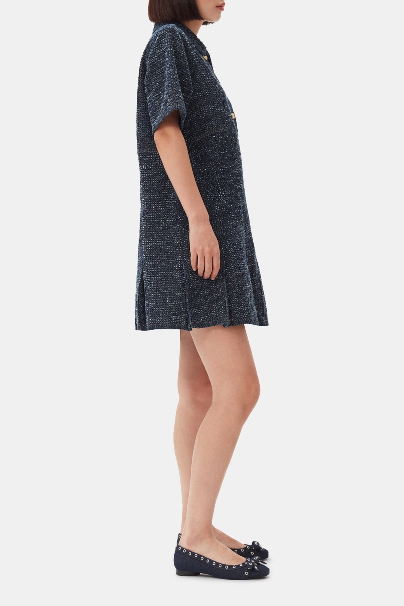 Robe courte en denim - Rinse