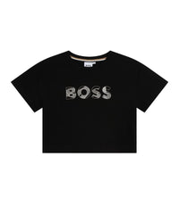 Short-sleeved cotton T-shirt - Black