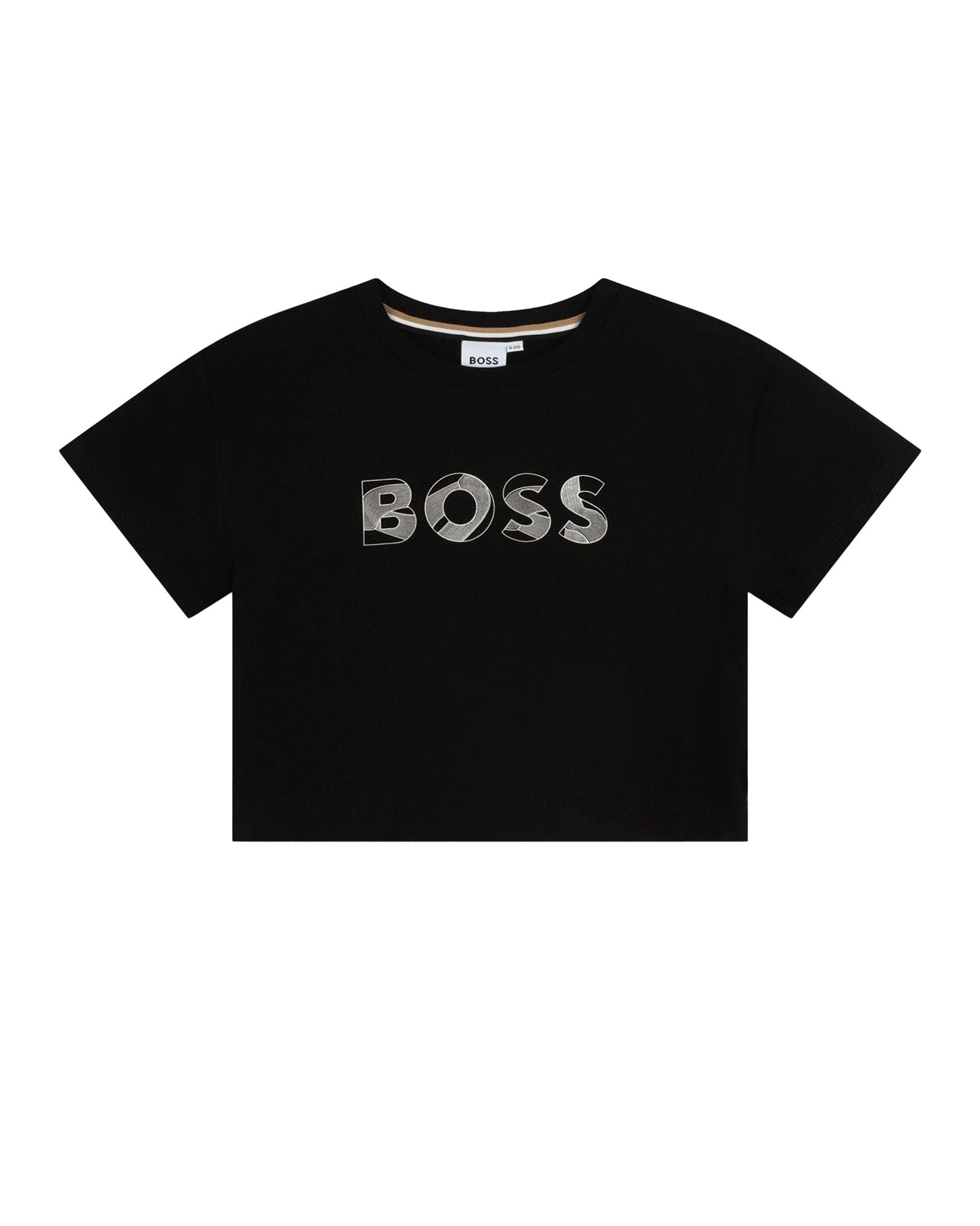 Short-sleeved cotton T-shirt - Black