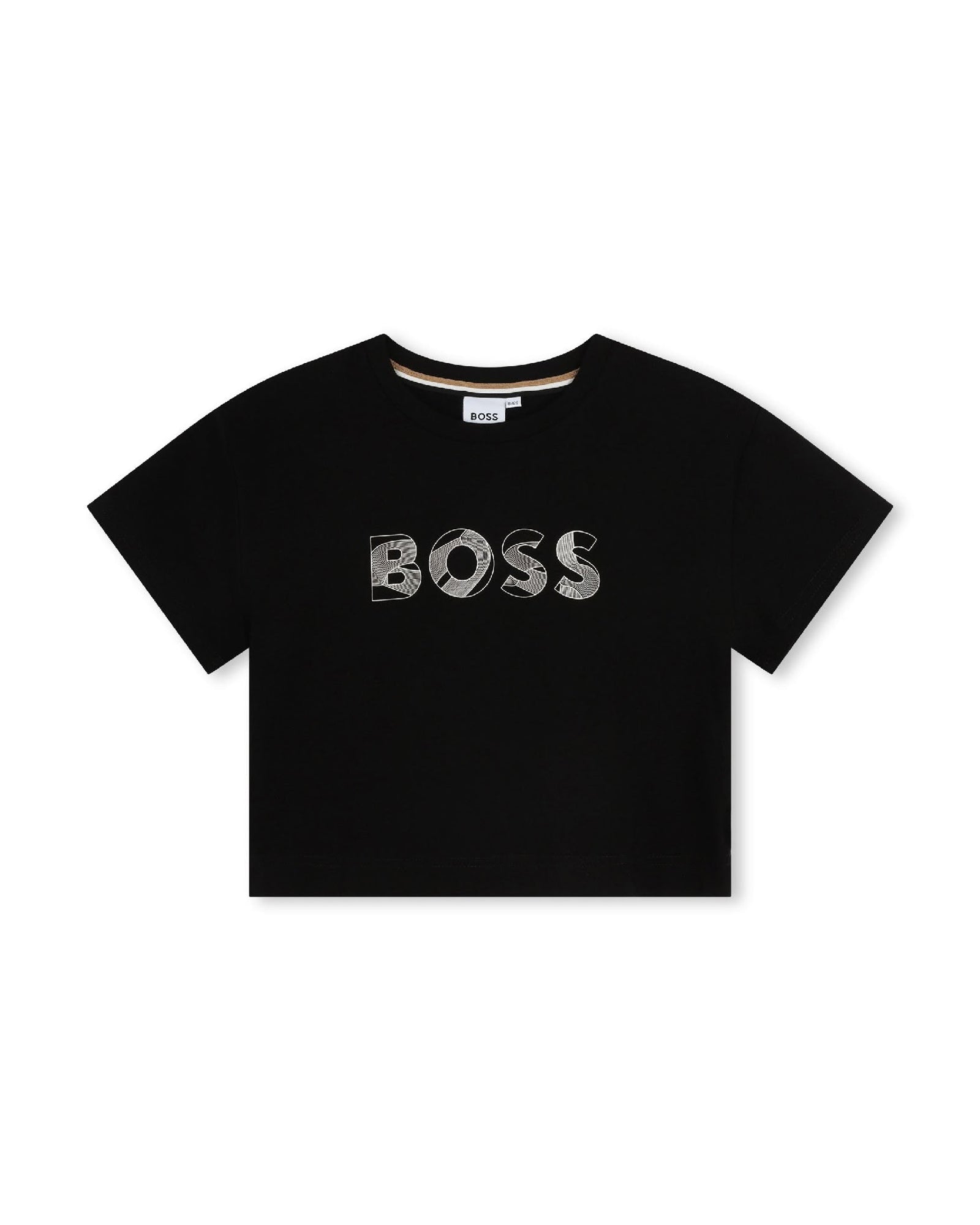 Short-sleeved cotton T-shirt - Black