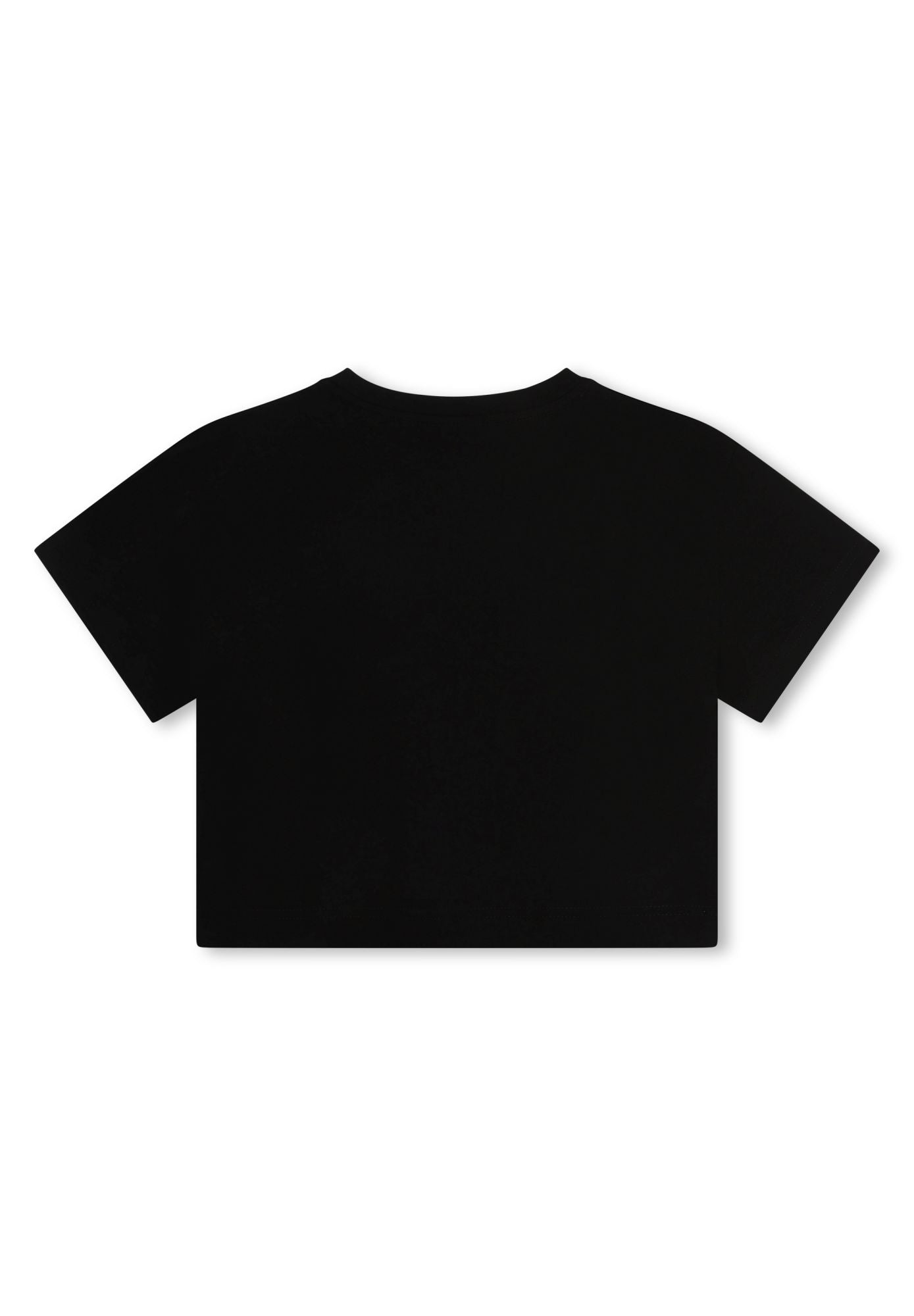 Short-sleeved cotton T-shirt - Black