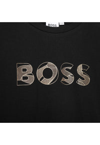 Short-sleeved cotton T-shirt - Black