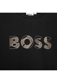 Short-sleeved cotton T-shirt - Black