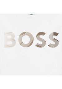 T-shirt manches longues avec logo en coton - Blanc