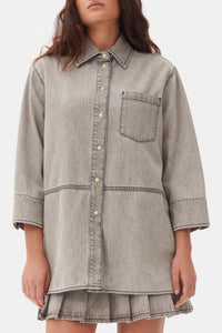 Chemise oversize en denim - Gray Quill