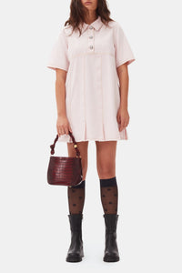 Robe courte en denim - Chalk Pink