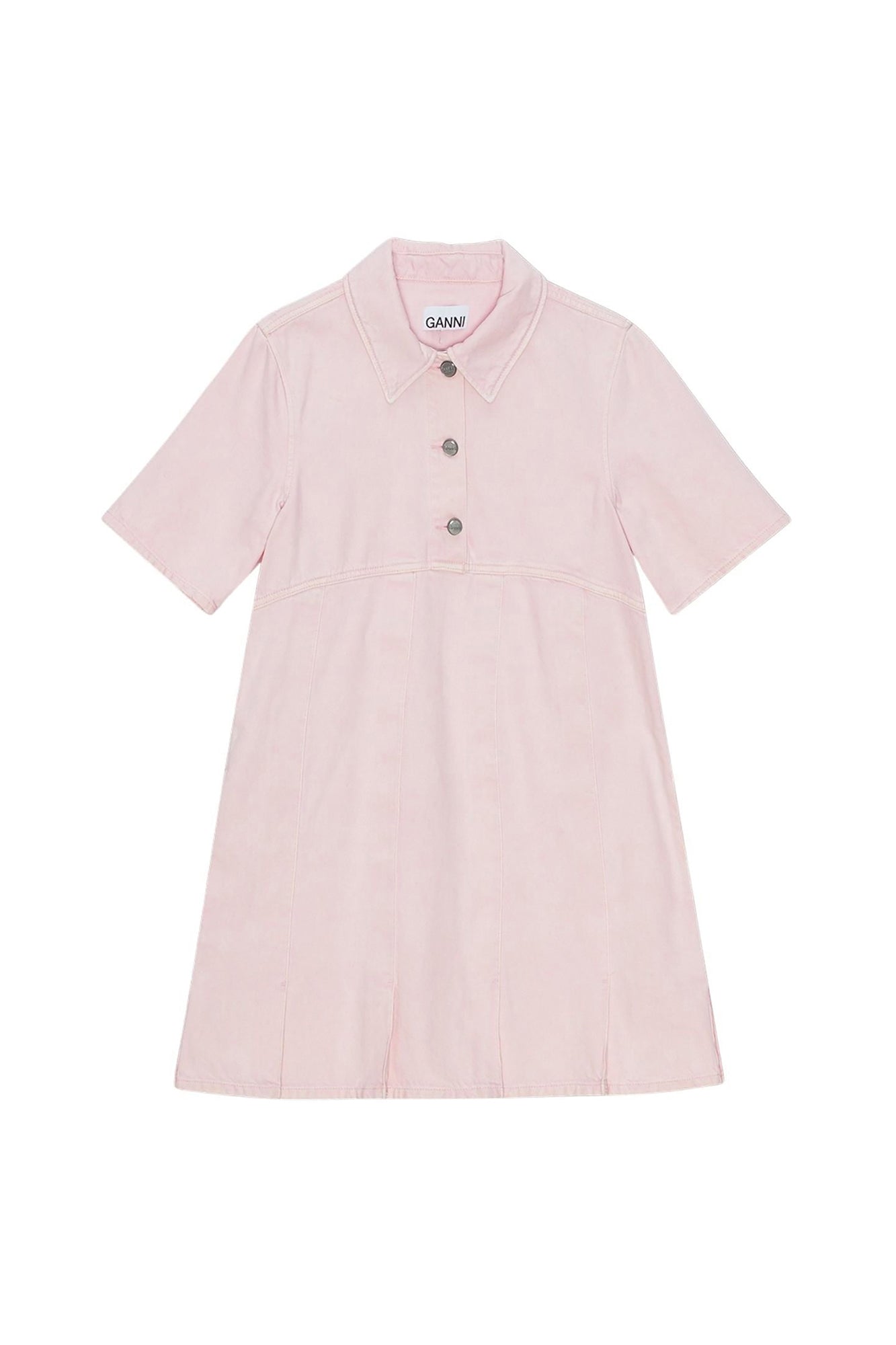 Robe courte en denim - Chalk Pink