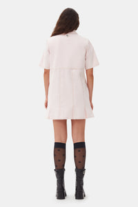 Robe courte en denim - Chalk Pink