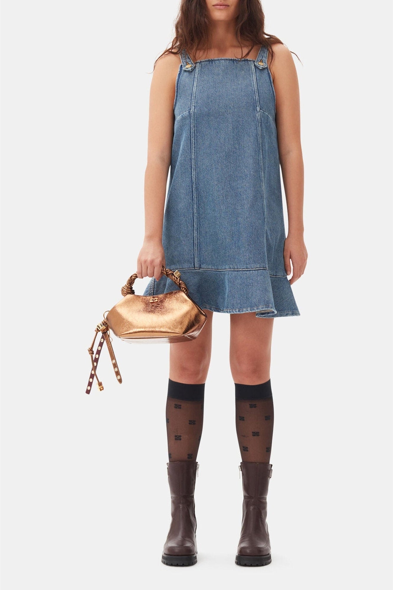 Robe courte en denim - Tint Wash