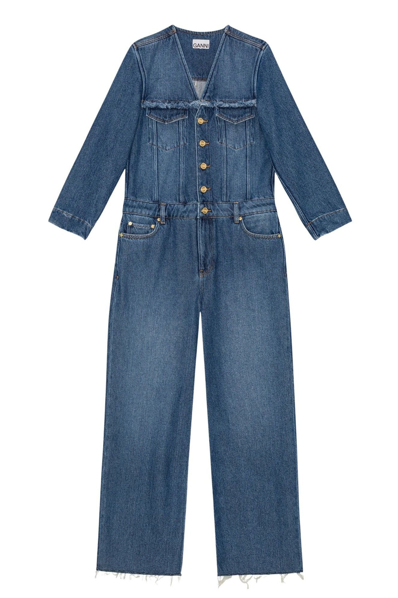 Combinaison en denim - Mid Blue Stone