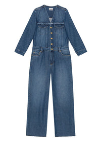 Denim jumpsuit - Mid Blue Stone