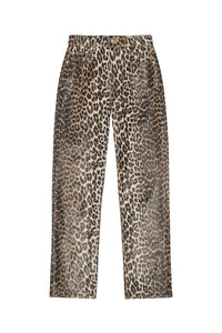 Pantalon Carri Chain en denim - Leopard