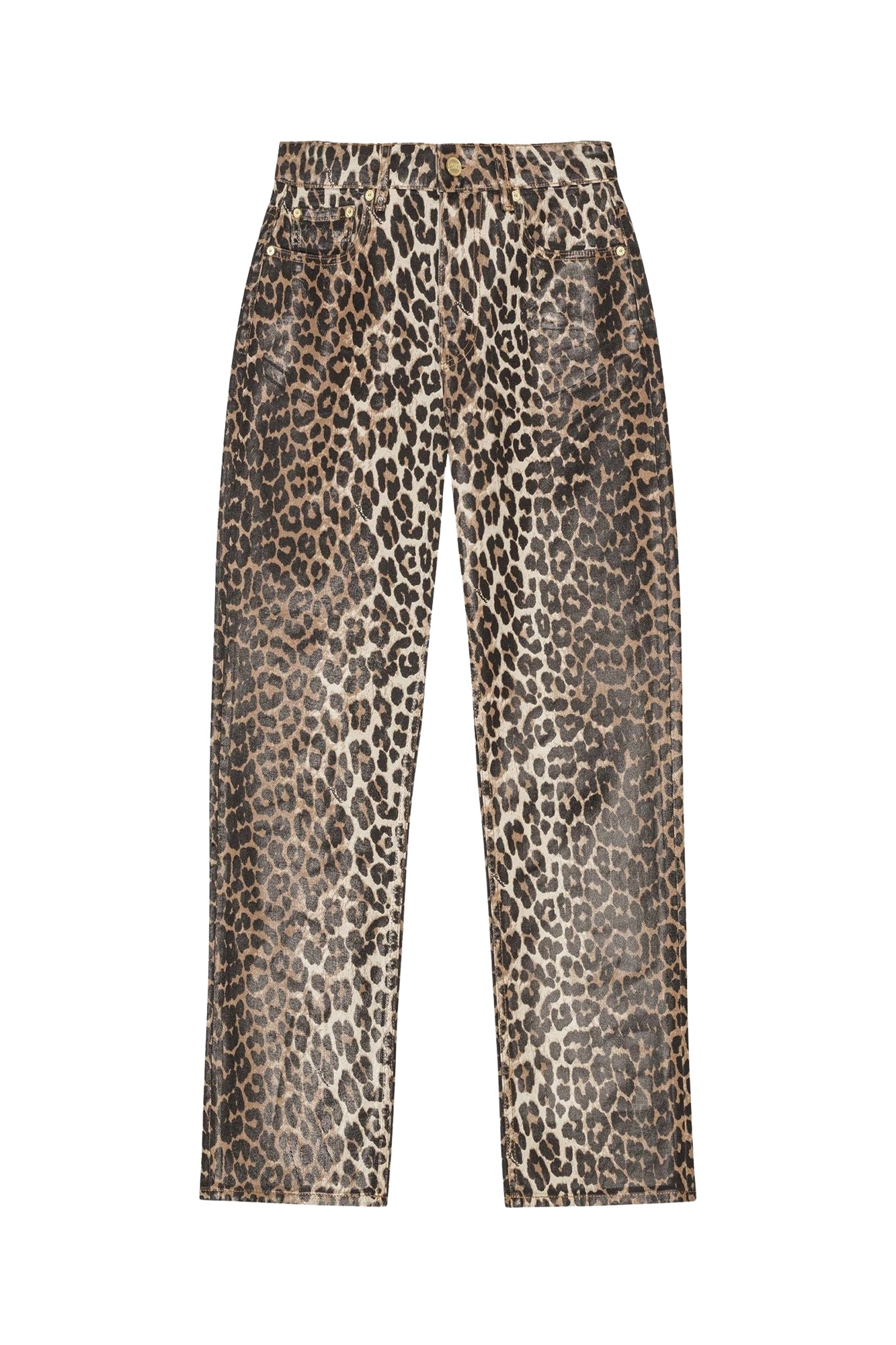 Pantalon Carri Chain en denim - Leopard
