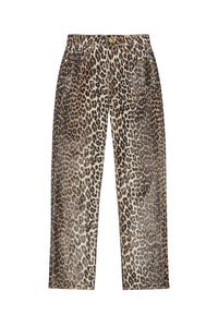 Pantalon Carri Chain en denim - Leopard