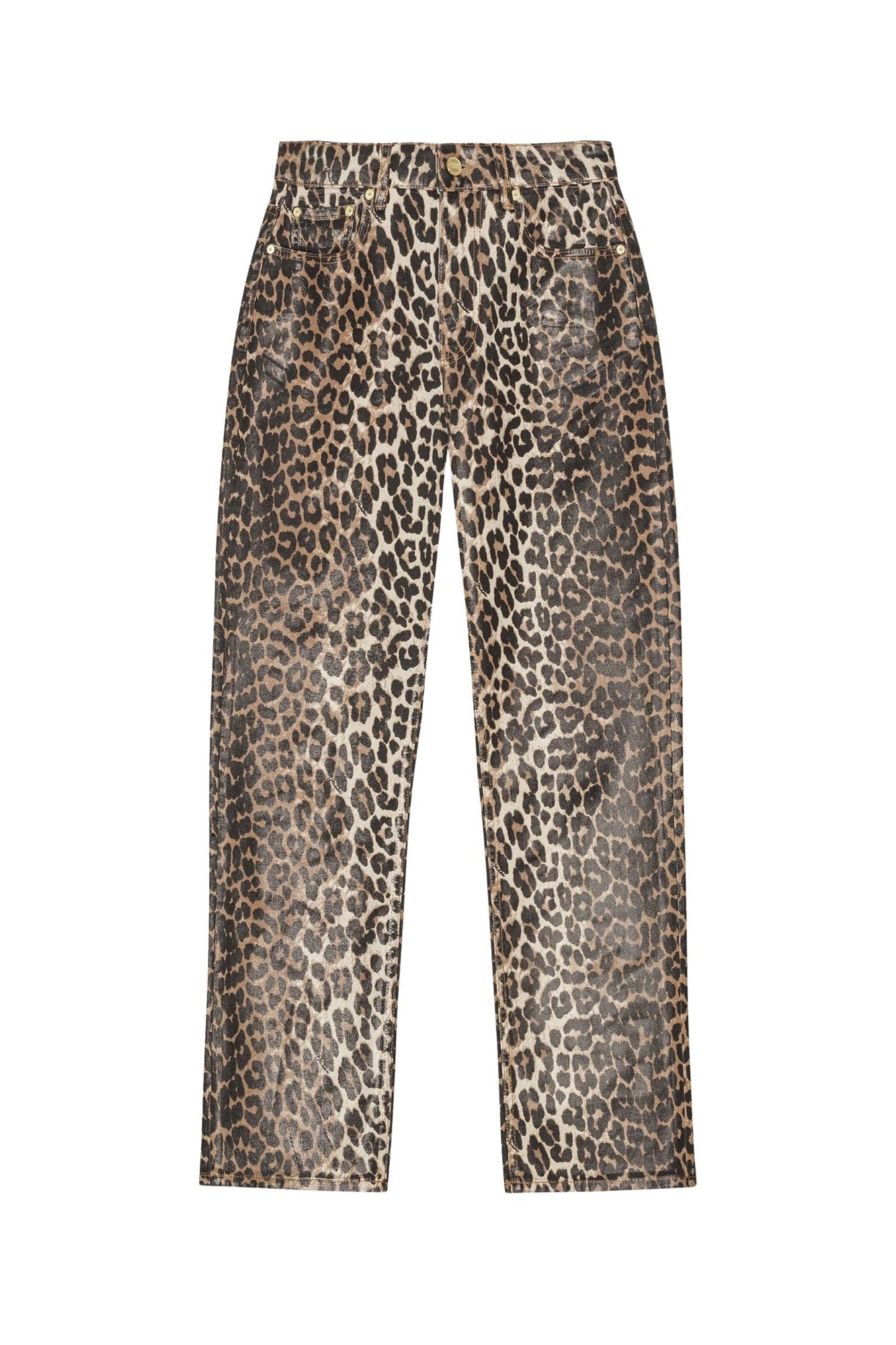 Pantalon Carri Chain en denim - Leopard