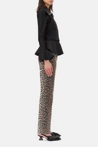 Pantalon Stary animal en denim - Leopard