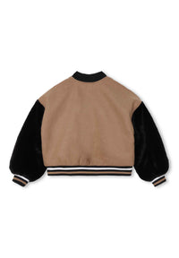 Jacket with wool blend logo - Cookie
