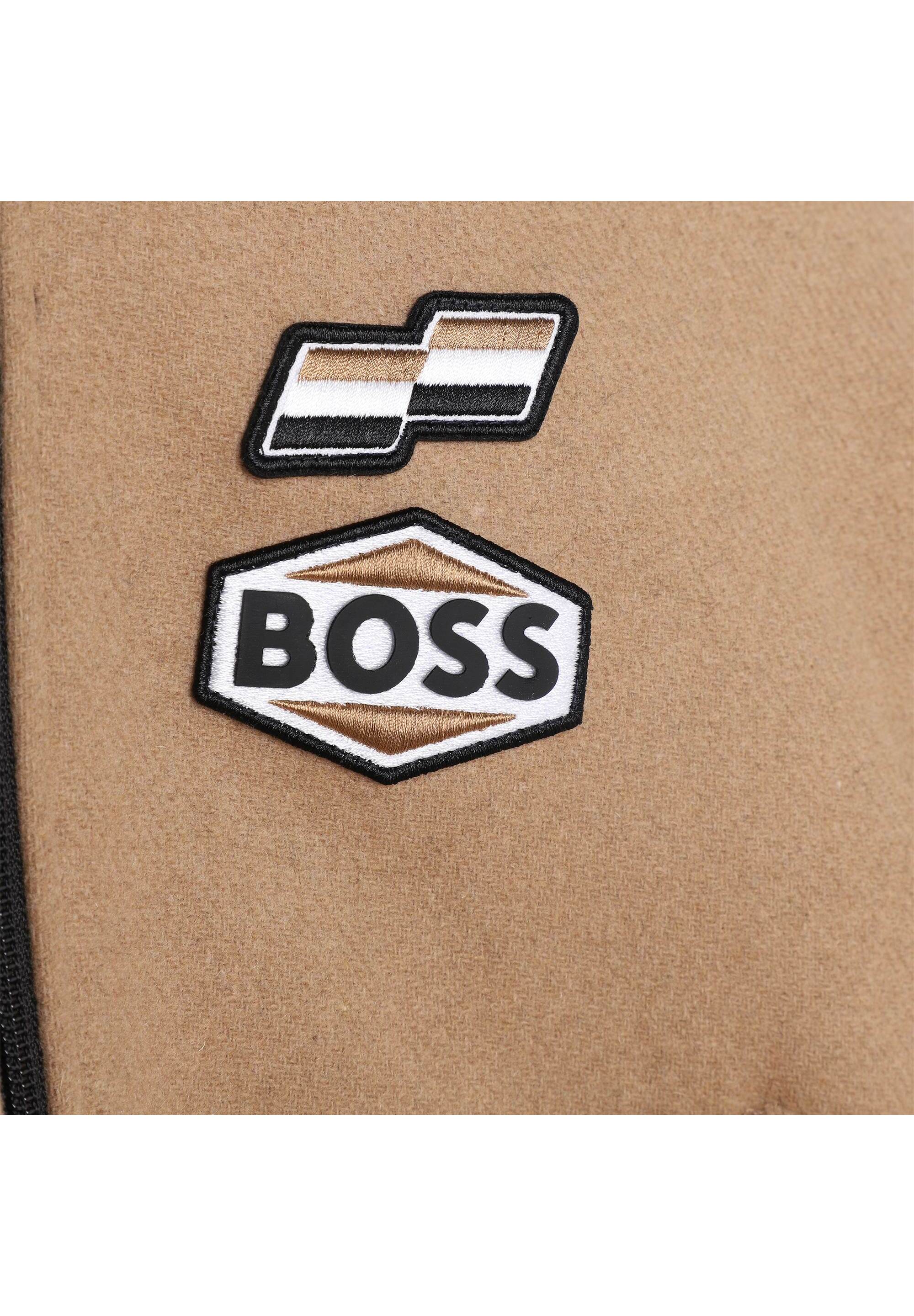 Jacket with wool blend logo - Cookie