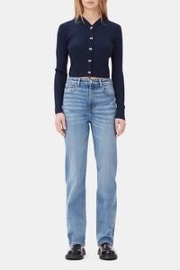 Pantalon Pohli en denim - Mid Blue Vintage