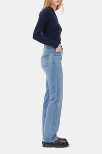 Pantalon Pohli en denim - Mid Blue Vintage