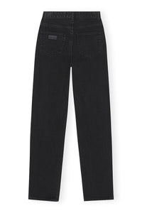 Pantalon taille haute Pohli en denim - Washed Black