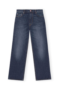 Pantalon taille haute Izey en denim - Dark Blue Vintage