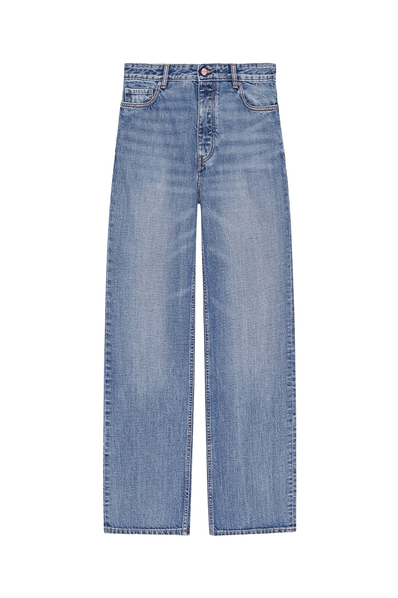 Pantalon rigide Izey en denim - Mid Blue Vintage