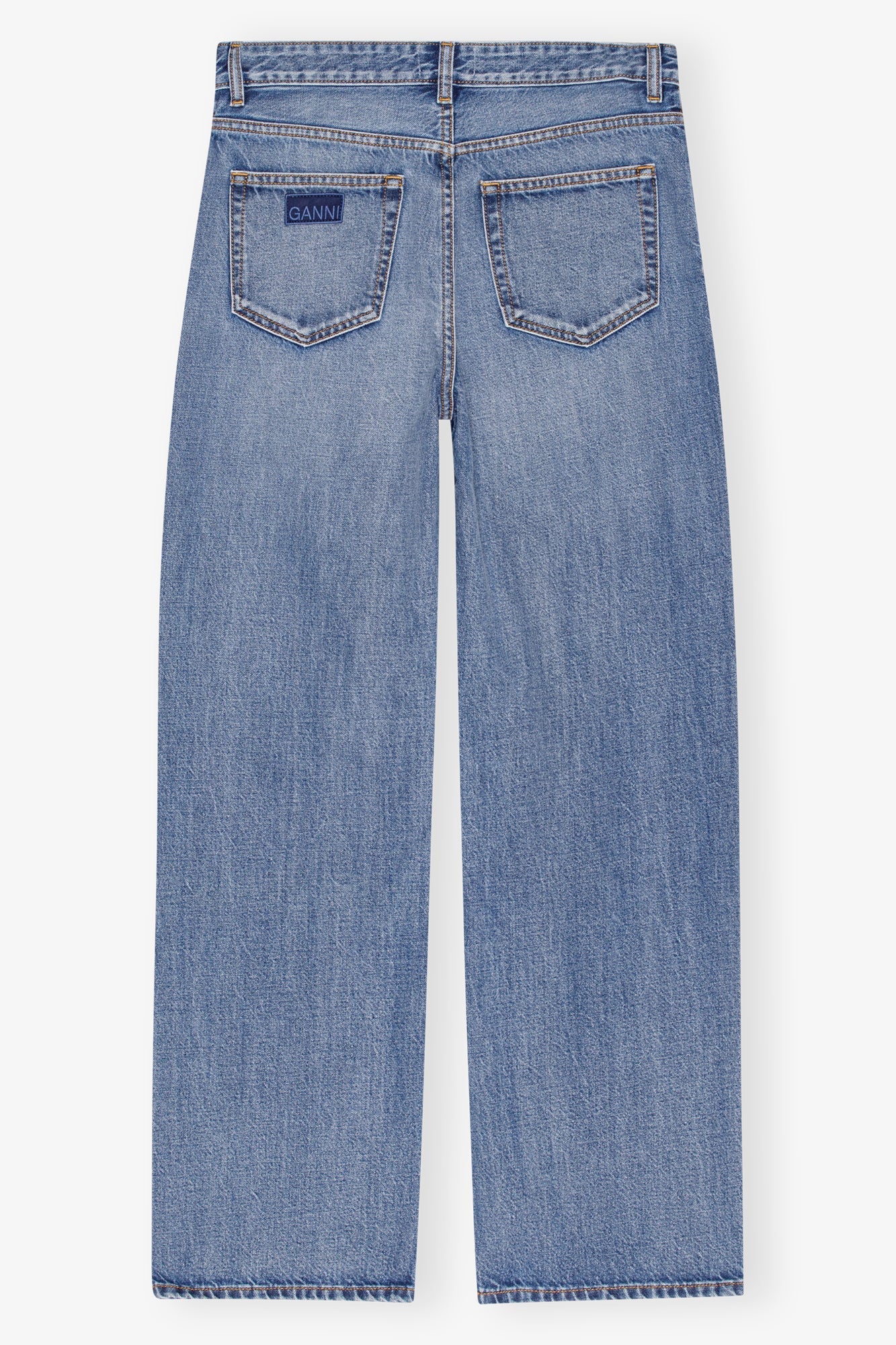 Pantalon rigide Izey en denim - Mid Blue Vintage