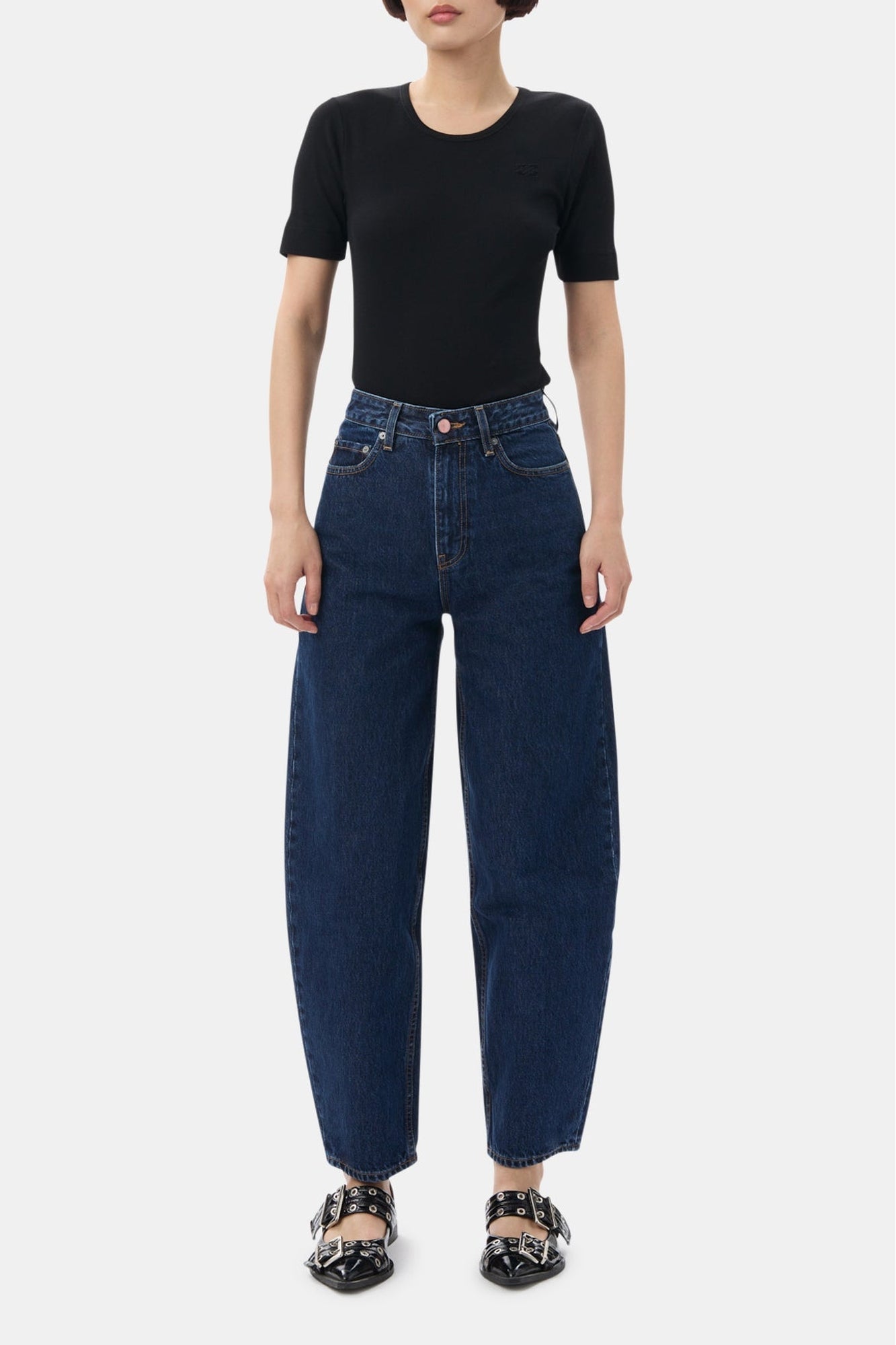 Pantalon ballon Stary en denim - Dark Blue Stone