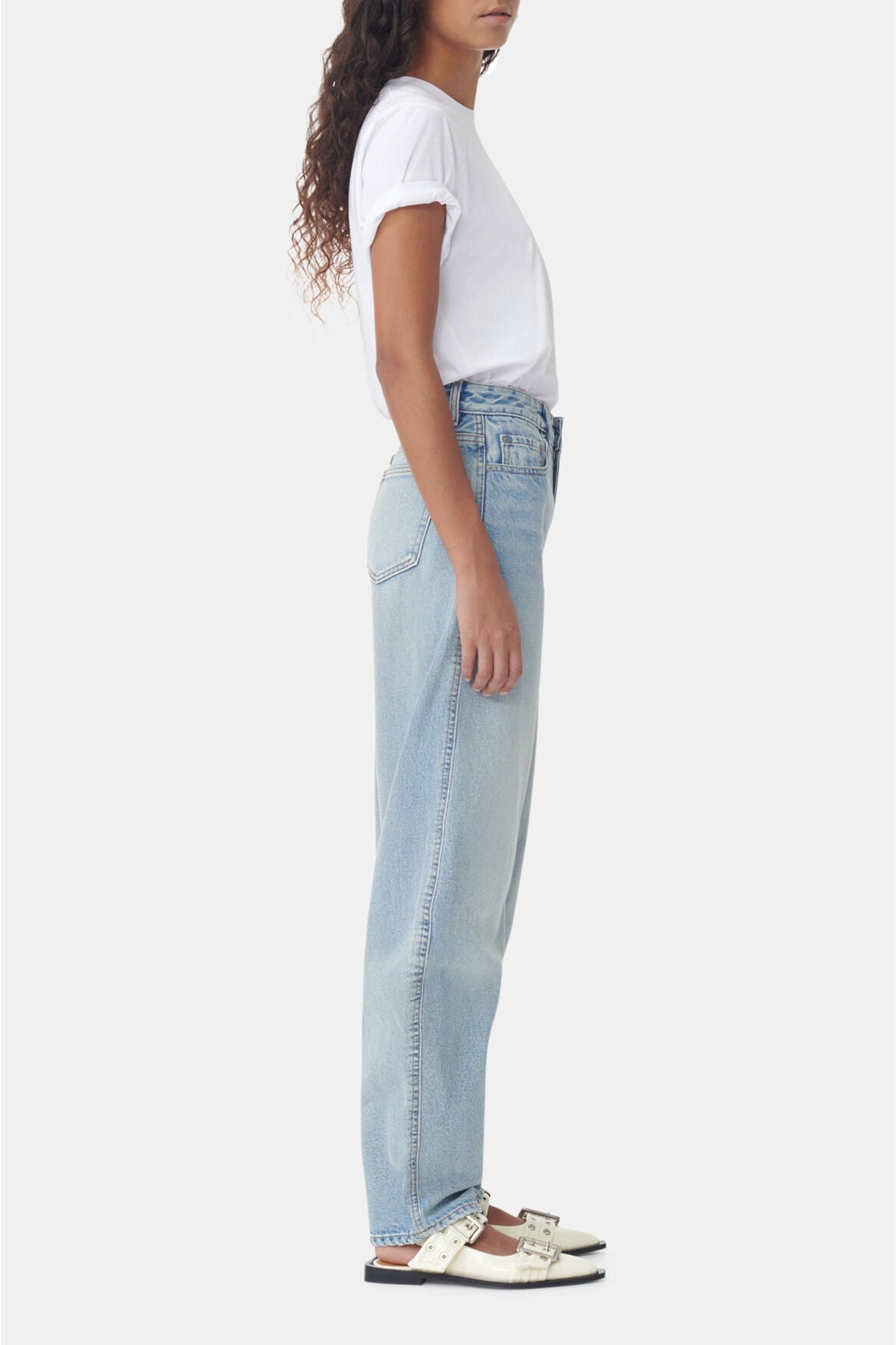 Pantalon Stary ample en denim - Light Blue Vintage
