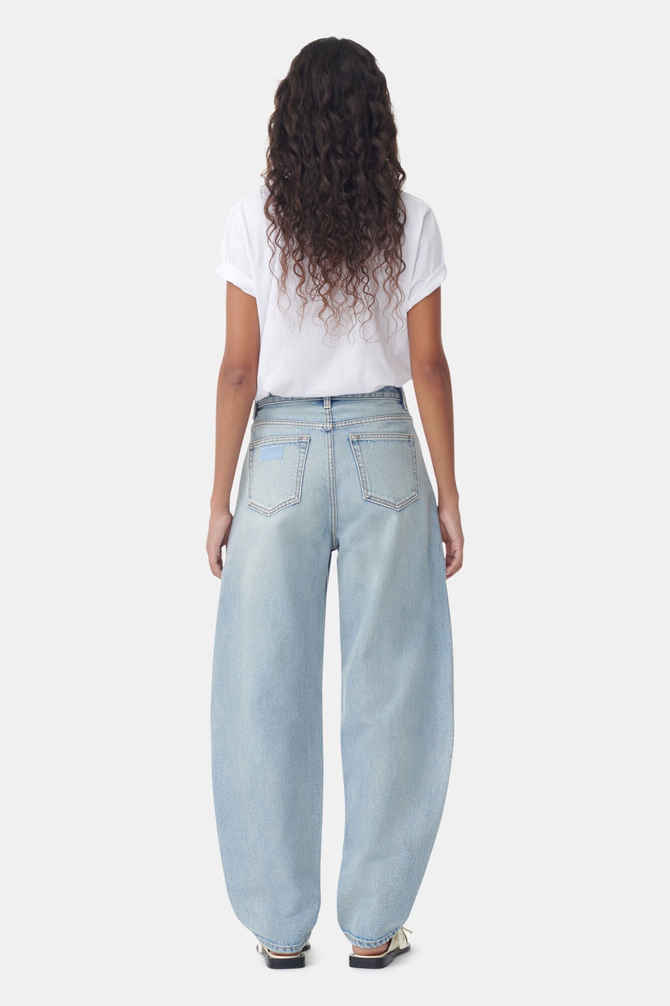 Pantalon Stary ample en denim - Light Blue Vintage