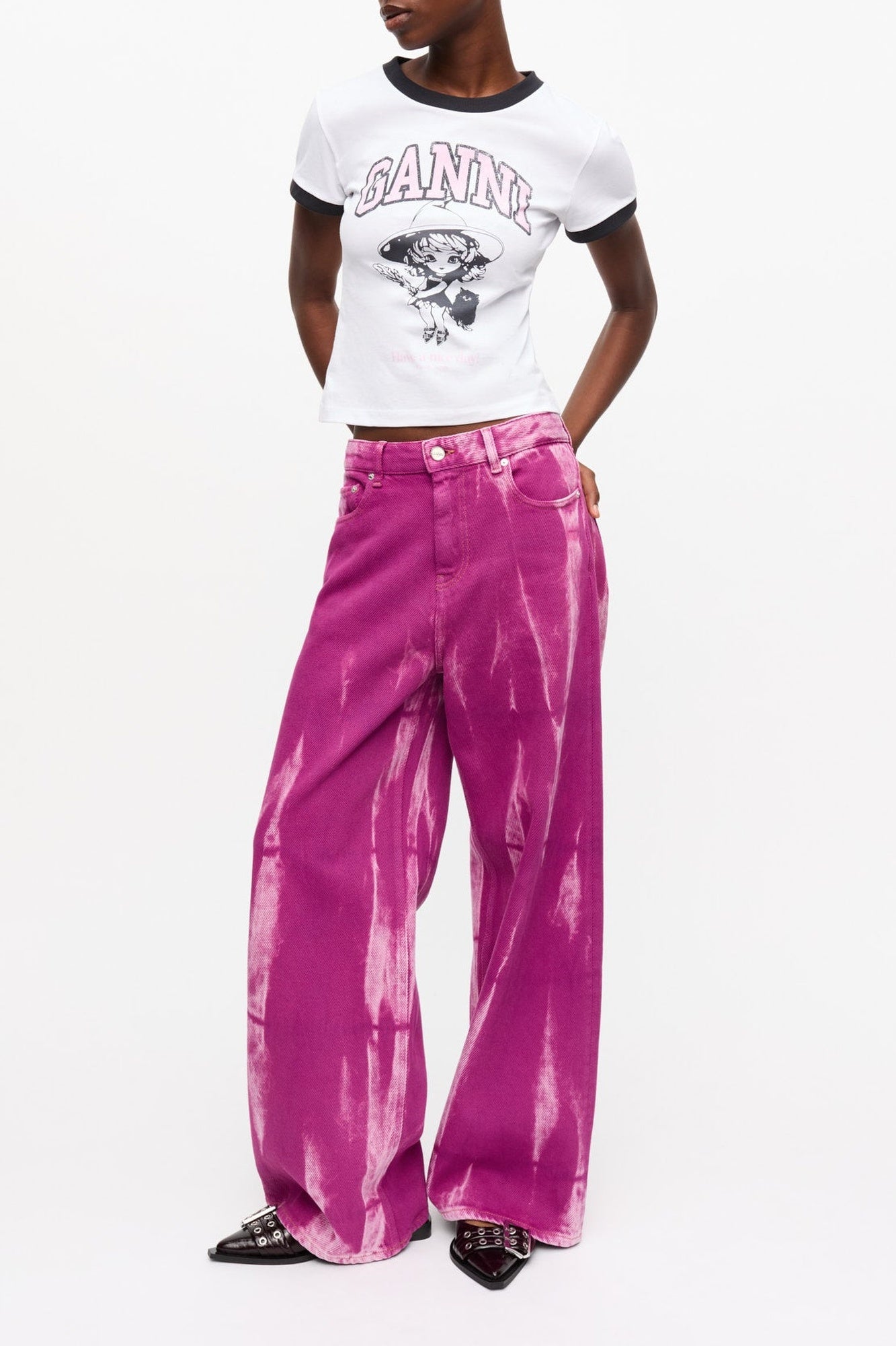 Pantalon Marri en denim - Boysenberry