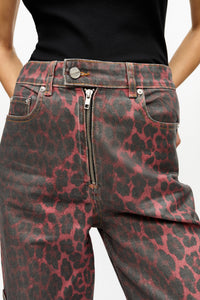 Pantalon Andi en denim - Racing Red