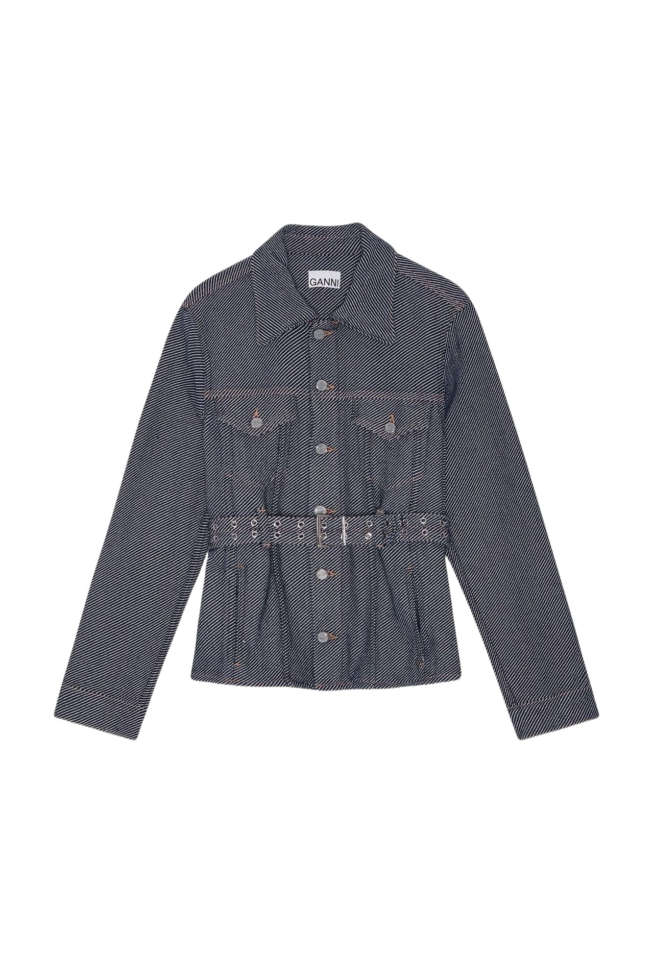Short thick denim jacket - Rinse