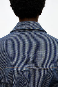 Veste courte épais en denim - Rinse