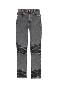 Pantalon Carri délavé en denim - Black Washed